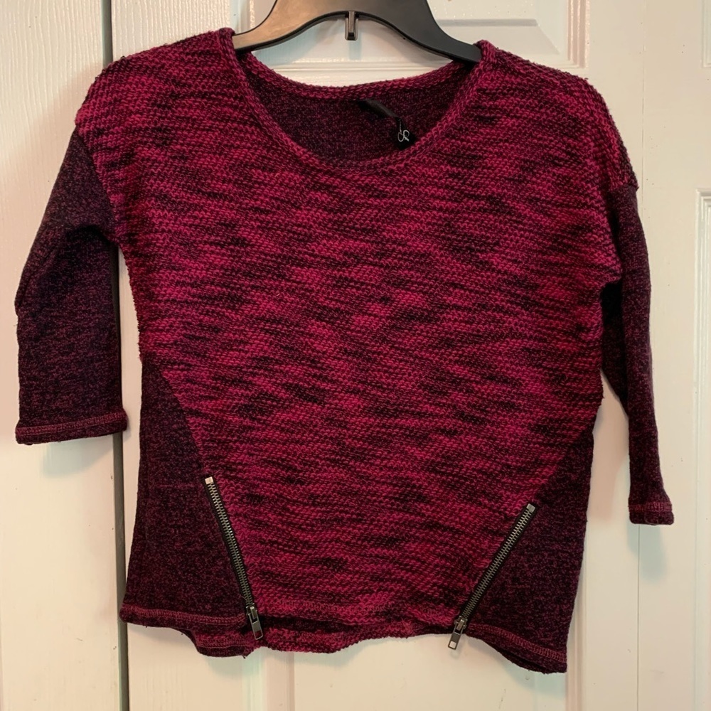 Jessica Simpson (girls) pink and black blended sweater‎